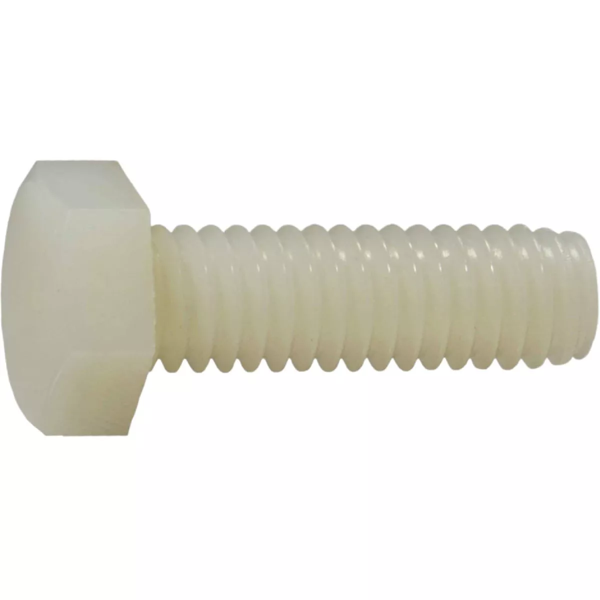 Midwest Fastener 5/16 In.-18 x 1 In. Nylon Plastic Coarse Thread Hex Cap Screws (10 Ct.)