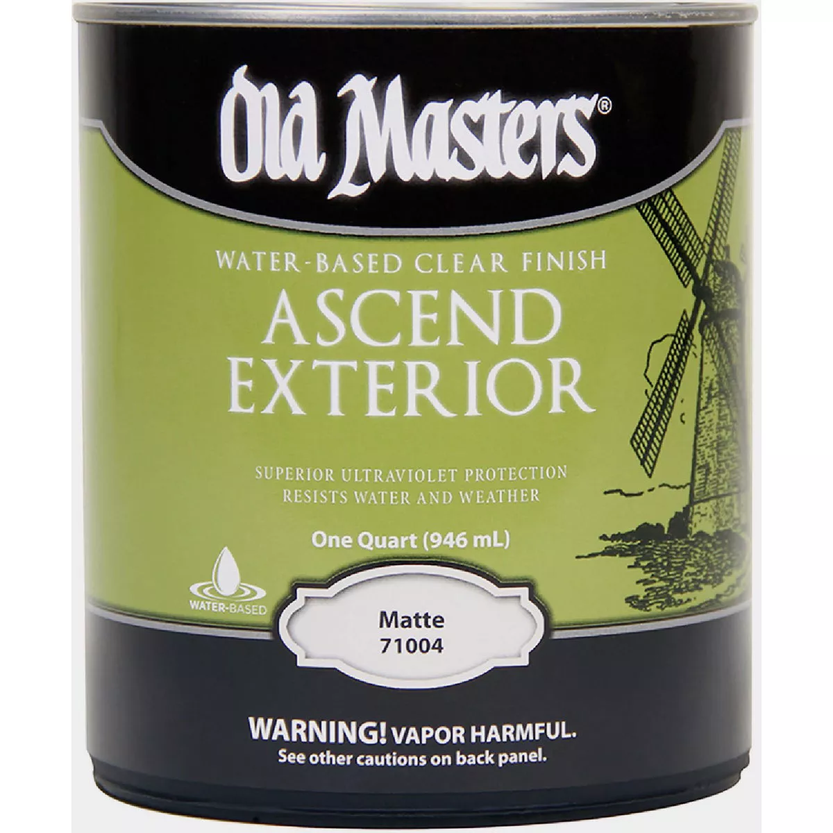 Old Masters 1 Qt 71004 Clear Ascend Exterior Water-based Finish, Matte