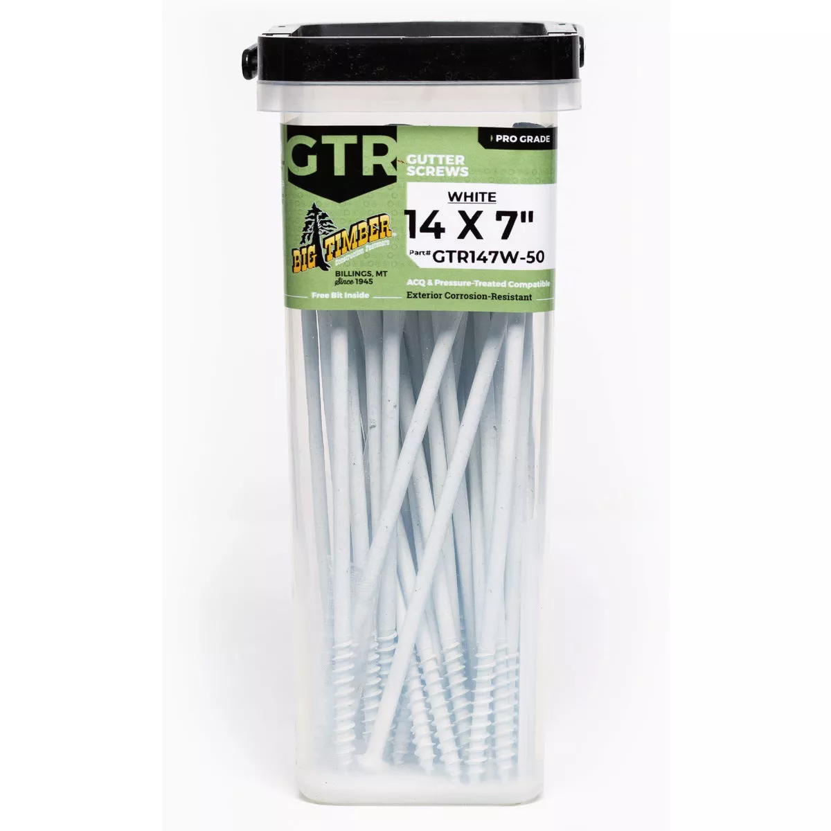 Big Timber #14 x 7 In. White Gutter Screw (50-Pack)