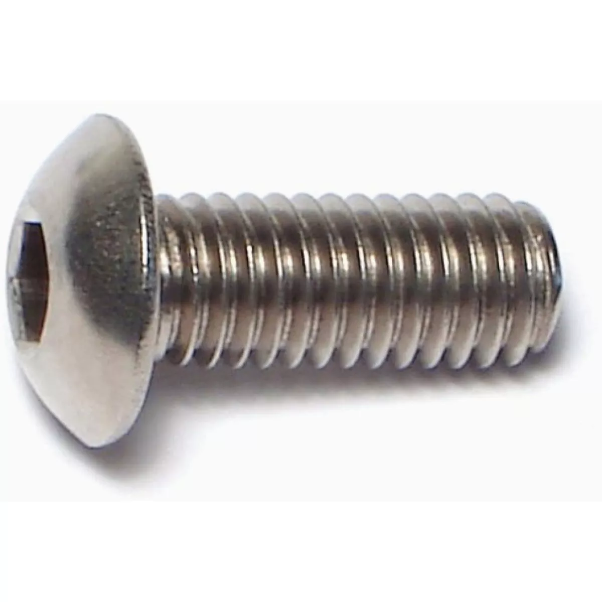 Midwest Fastener #10-32 x 1/2 In. 18-8 Stainless Steel Fine Thread Button Head Socket Cap Screws (20 Ct.)-