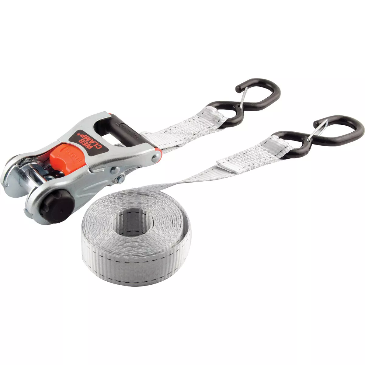 Erickson 12 Ft. Web Clamp Tie-Down Ratchet Strap (2-Pack)