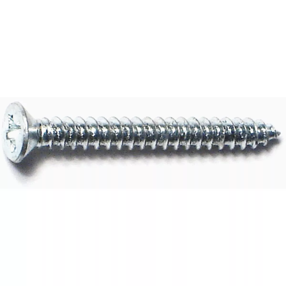 Midwest Fastener #4 x 1 In. Zinc Plated Steel Phillips Flat Head Sheet Metal Screws (100 Ct.)-