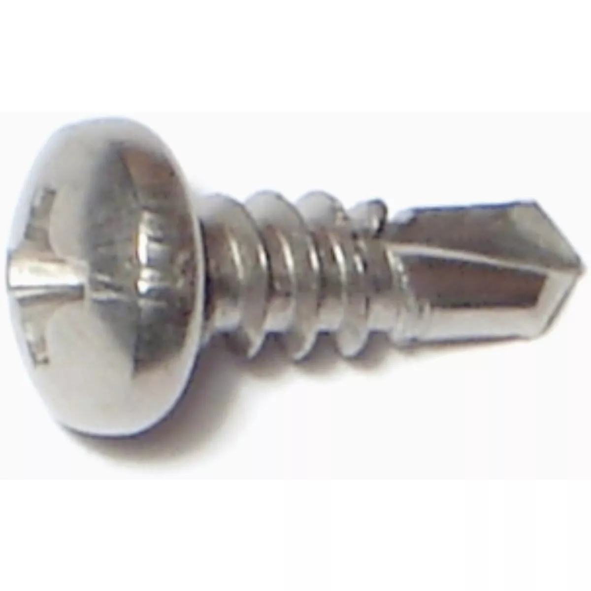 Midwest Fastener #8-18 x 1/2 In. 410 Stainless Steel Phillips Pan Head Self-Drilling Screws
