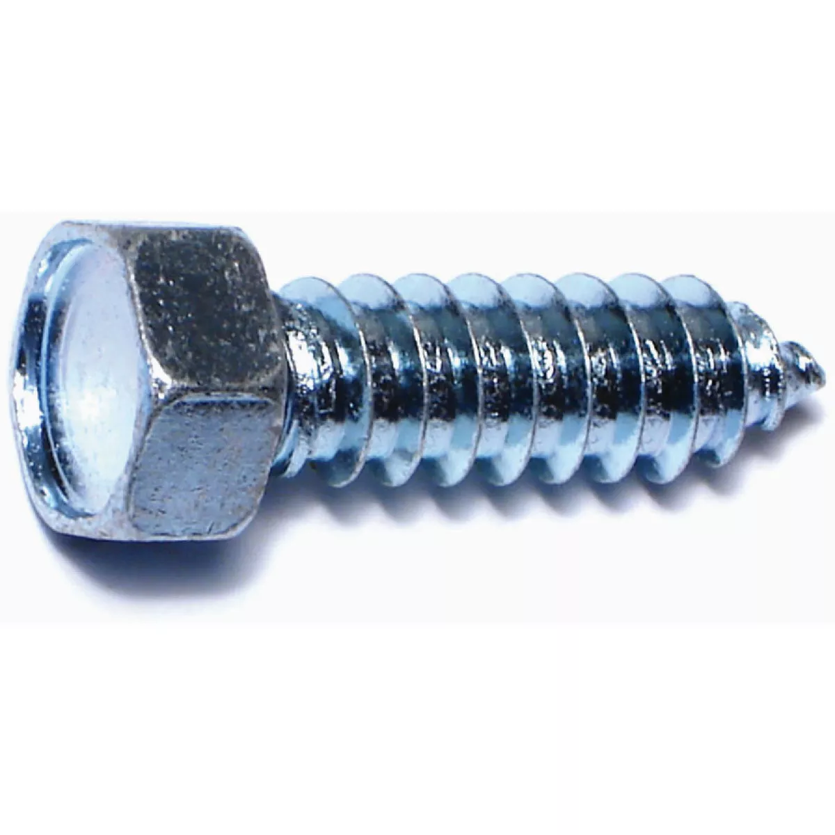Midwest Fastener 3/8 In. x 1-1/4 In. Zinc Plated Steel Indented Hex Head Sheet Metal Screws (100 Ct.)