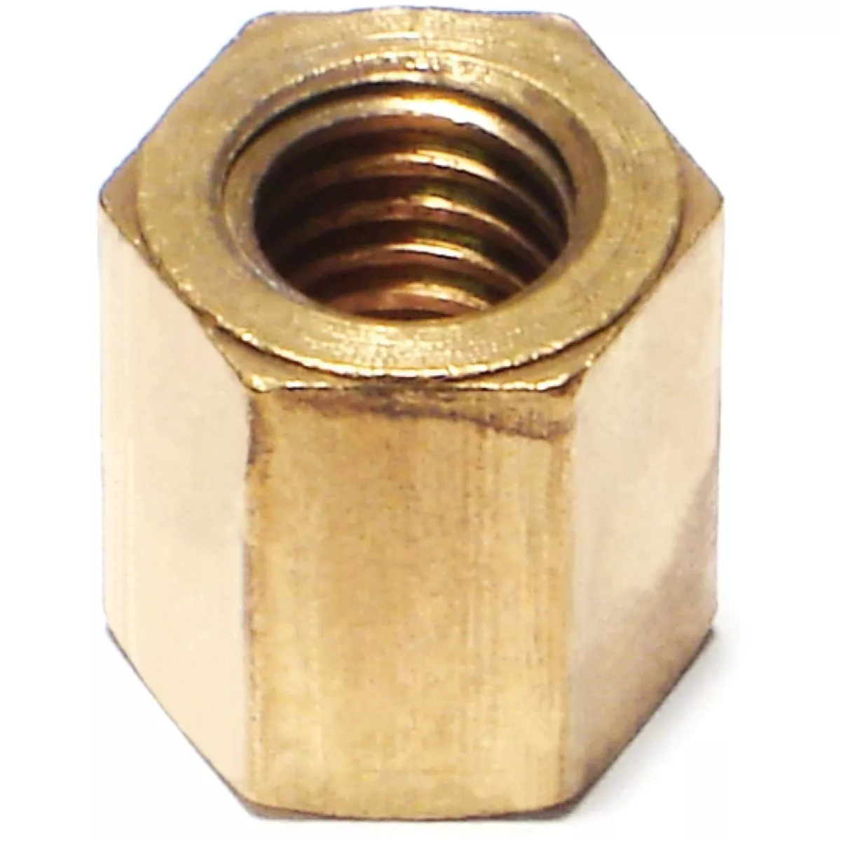 Midwest Fastener 3/8 In.-16 Brass Coarse Thread Manifold Nuts