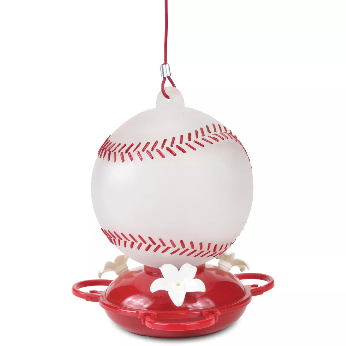 Pinebush Glass Baseball Hummingbird Feeder