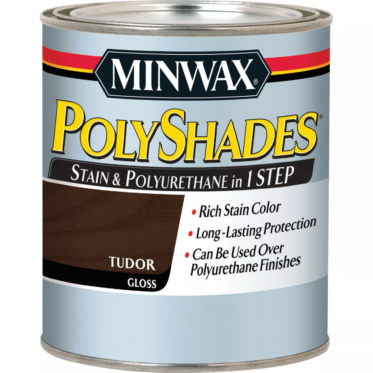 Minwax 1 Qt. Gloss Stain & Finish Polyurethane In 1-Step, Tudor