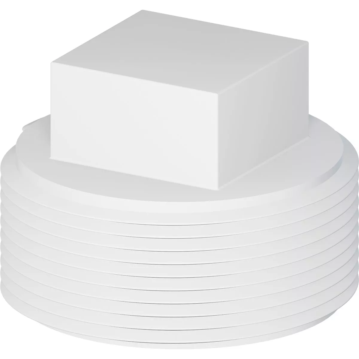 Tigre SDR 35 6" Sewer and Drain PVC Cleanout Threaded Plug-