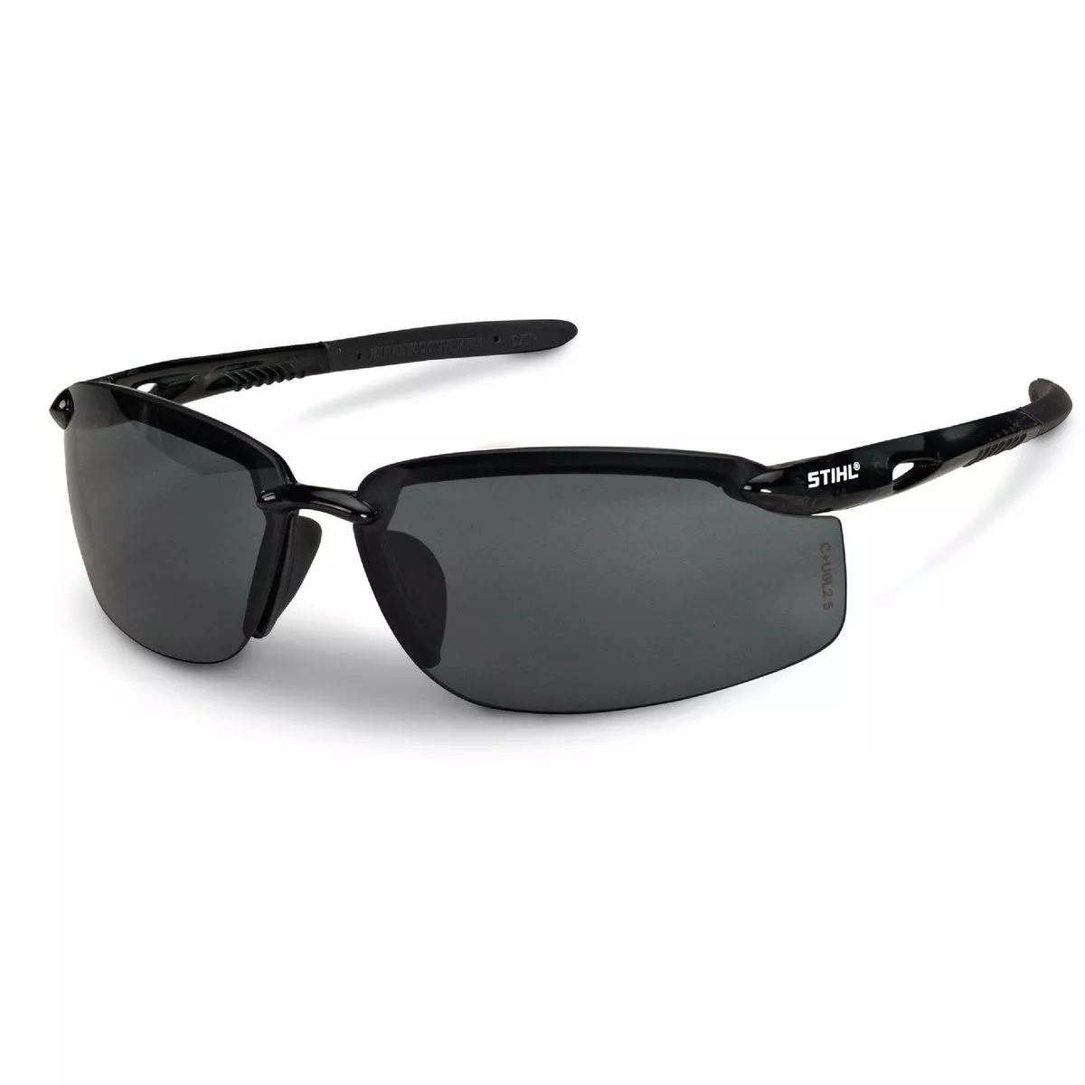 STIHL Deputy Black Frame Safety Glasses with Smoke Lenses