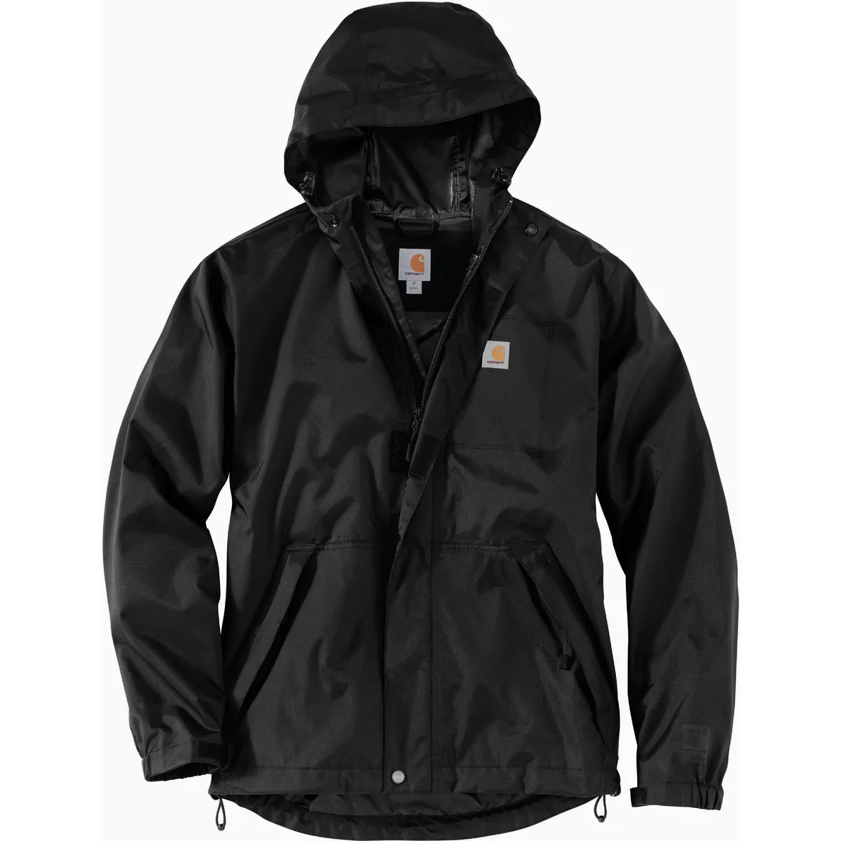 Carhartt Storm Defender Men's 2XL Regular Black Midweight Jacket, Loose Fit