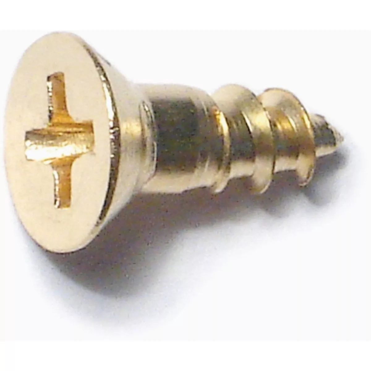 Midwest Fastener #8 x 1/2 In. Brass Phillips Flat Head Wood Screws