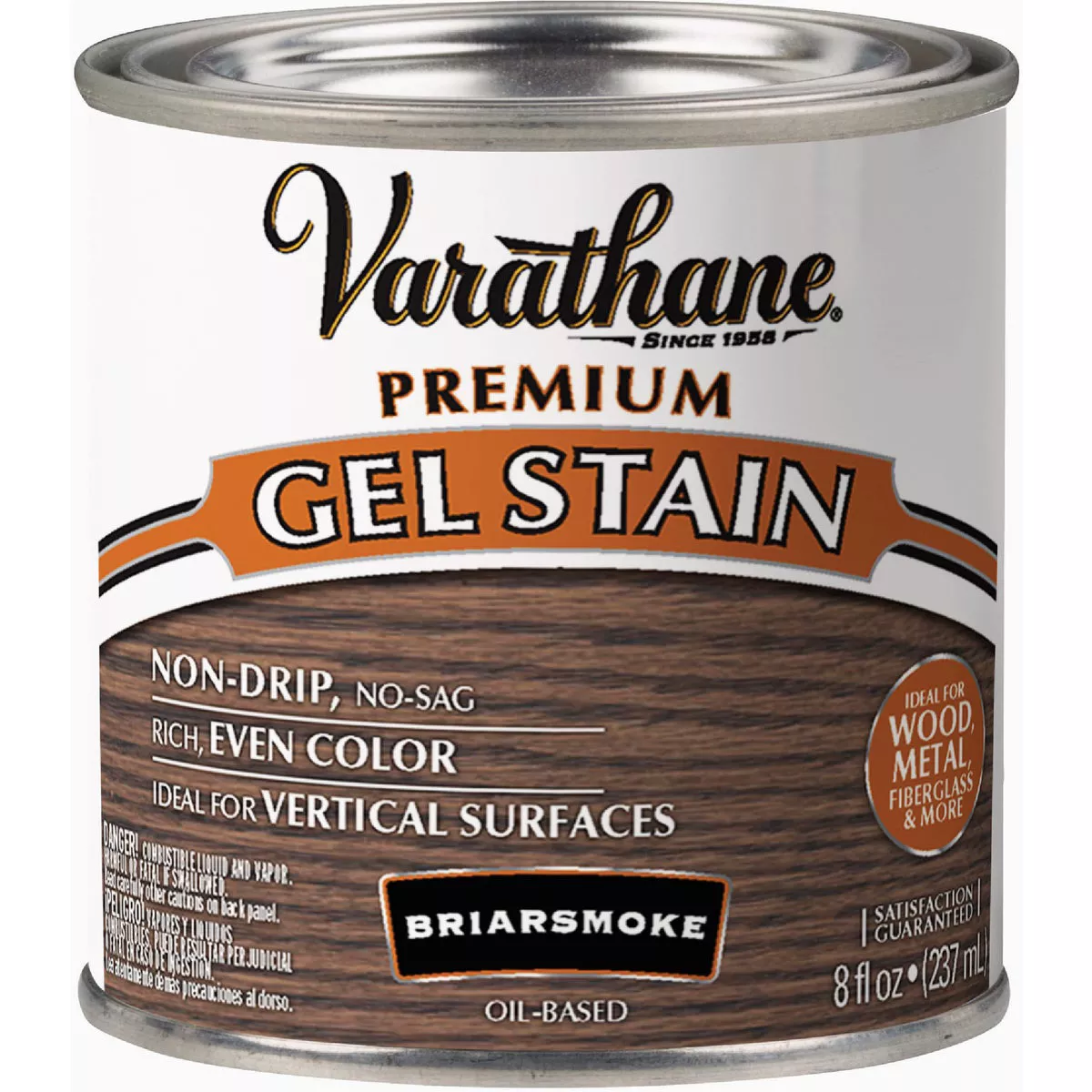 Varathane Briarsmoke Premium Gel Interior Wood Stain, 1/2 Pt.-
