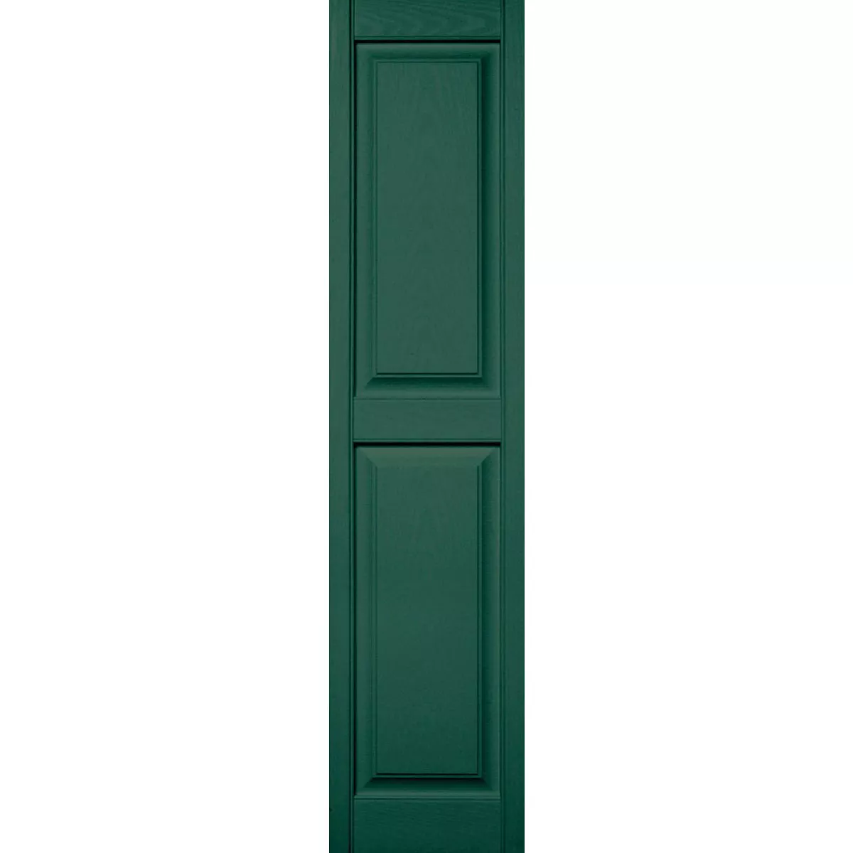 Builders Edge 14.75 in. x 67 in. Forest Green Panel Shutter, (2-Pack)