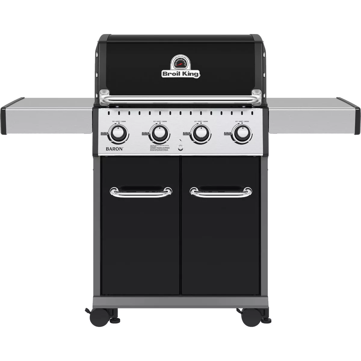 Broil King Baron 420 4-Burner Black 40,000 BTU Natural Gas Grill-