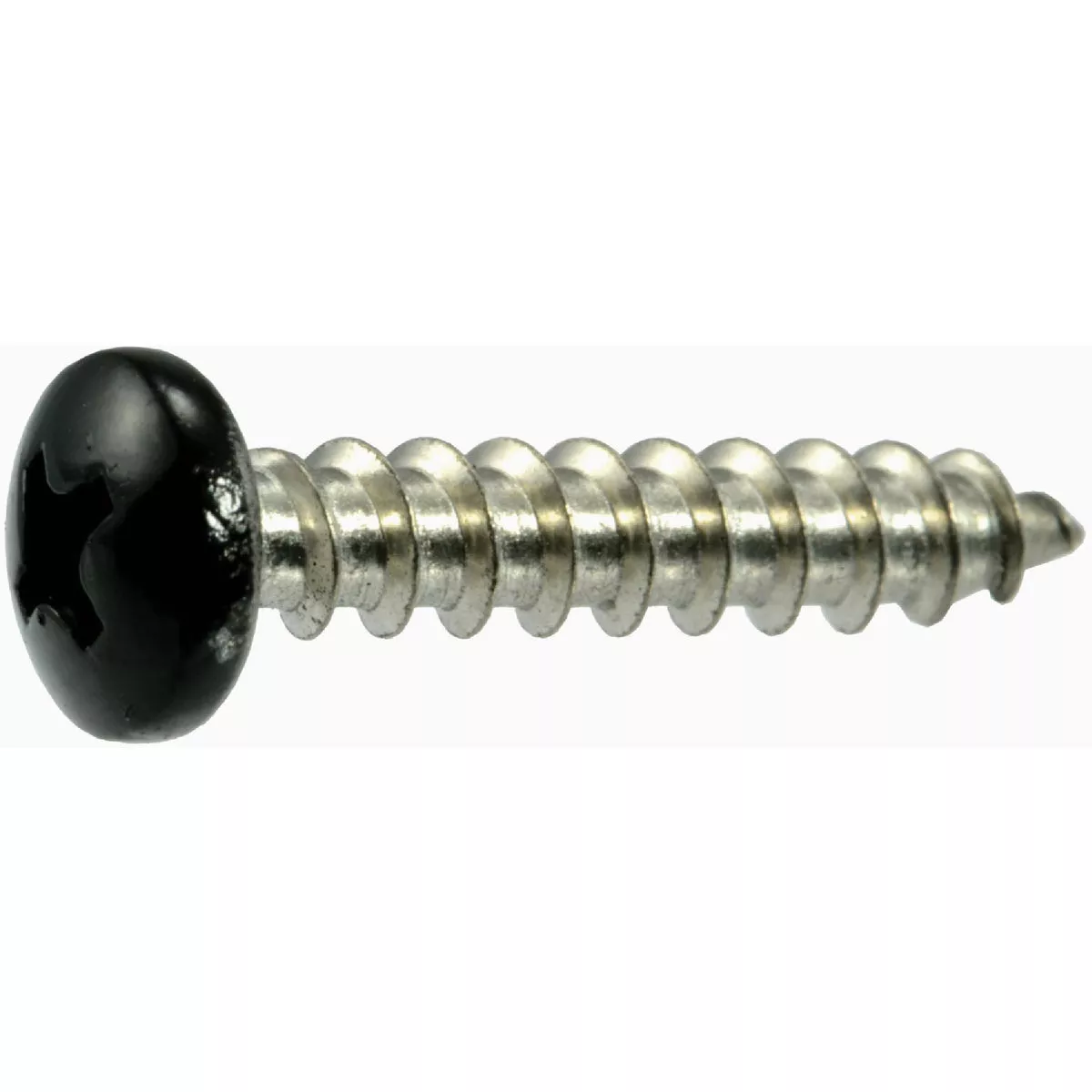 Midwest Fastener #10 x 1 In. Black Painted 18-8 Stainless Steel Phillips Pan Head Sheet Metal Screws (15 Ct.)