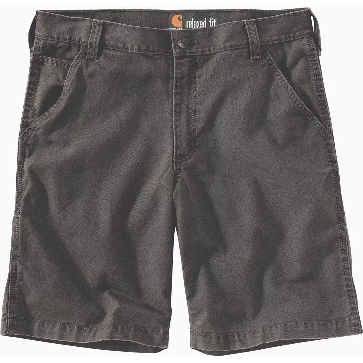 Carhartt Rugged Flex Men's 29 Gravel Canvas Work Shorts, Relaxed Fit-
