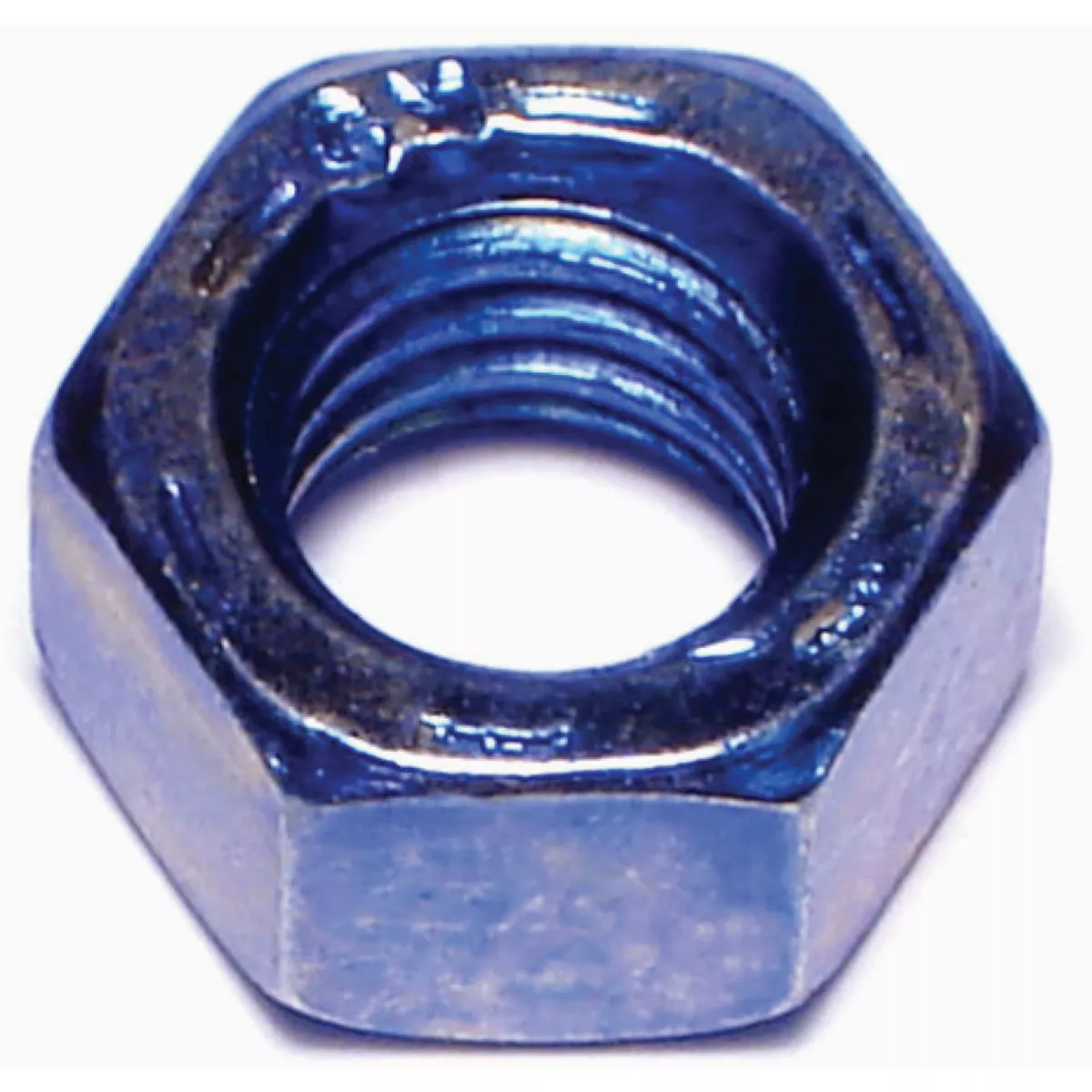 Midwest Fastener 3/8 In.-16 Zinc Plated Grade 8 Steel Blue Rinsed Coarse Thread Hex Nuts