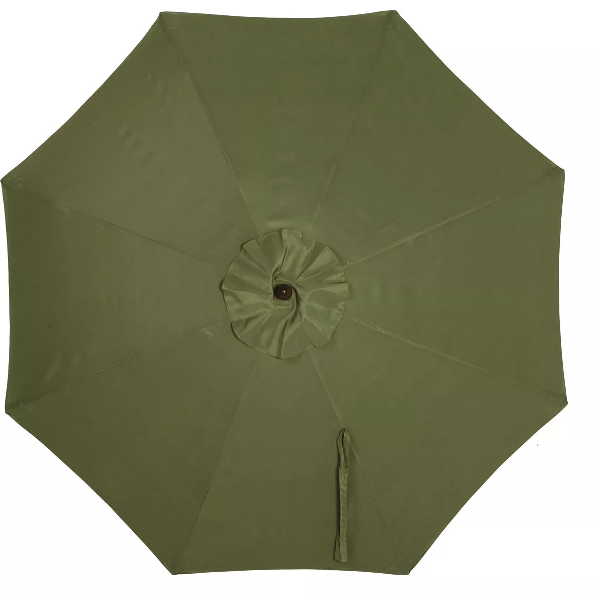 Outdoor Expressions 7.5 Ft. Pulley Heather Green Market Patio Umbrella with Chrome Plated Hardware - photo 3