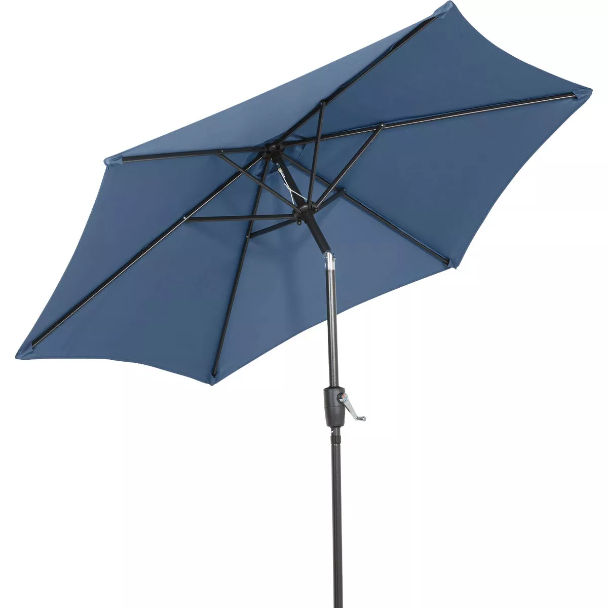 Outdoor Expressions 7.5 Ft. Aluminum Tilt/Crank Heather Blue Patio Umbrella - photo 4