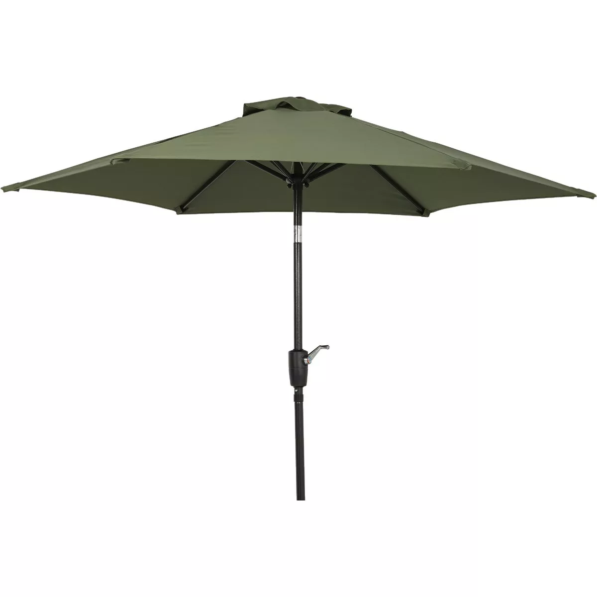 Outdoor Expressions 7.5 Ft. Aluminum Tilt/Crank Heather Green Patio Umbrella