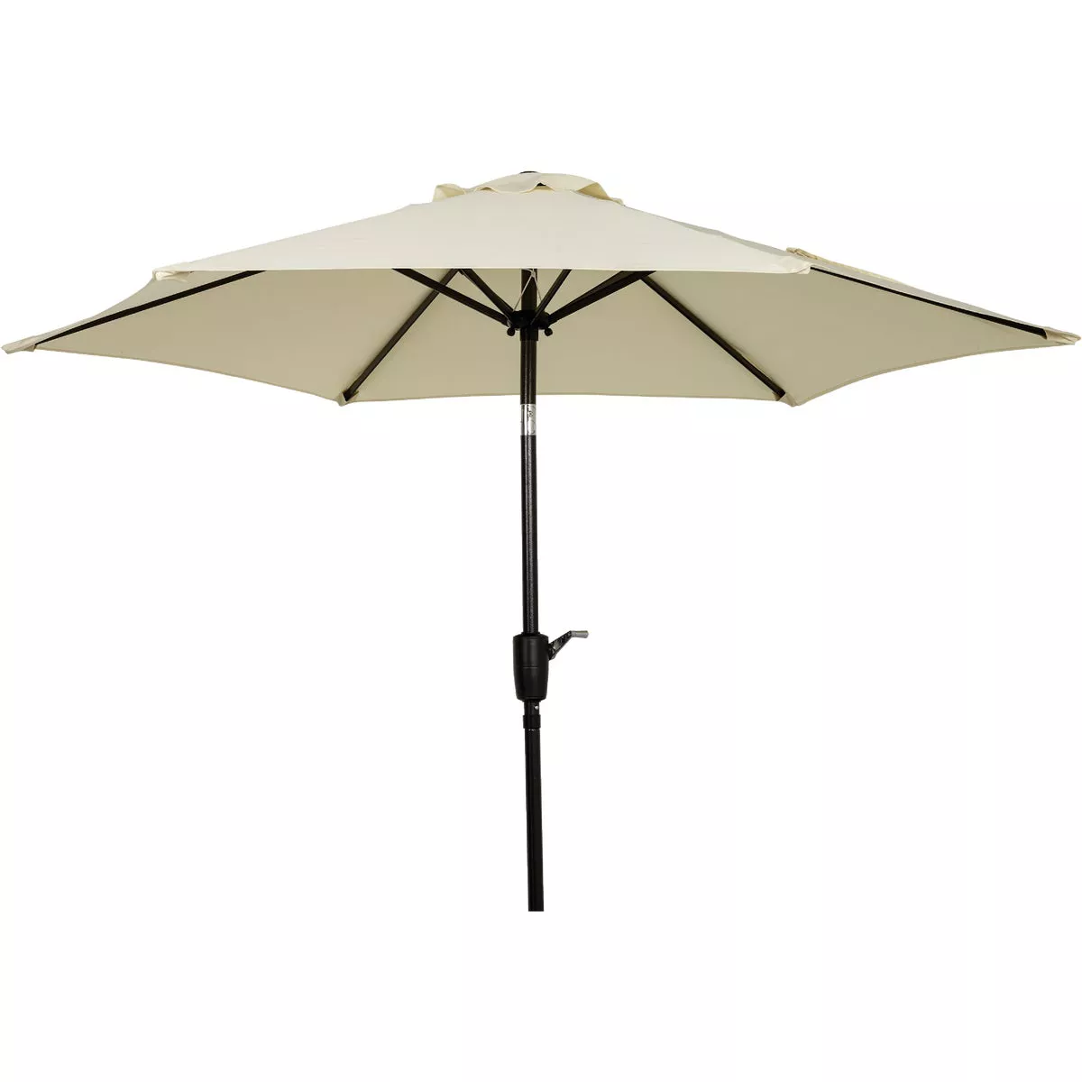 Outdoor Expressions 7.5 Ft. Aluminum Tilt/Crank Cream Patio Umbrella