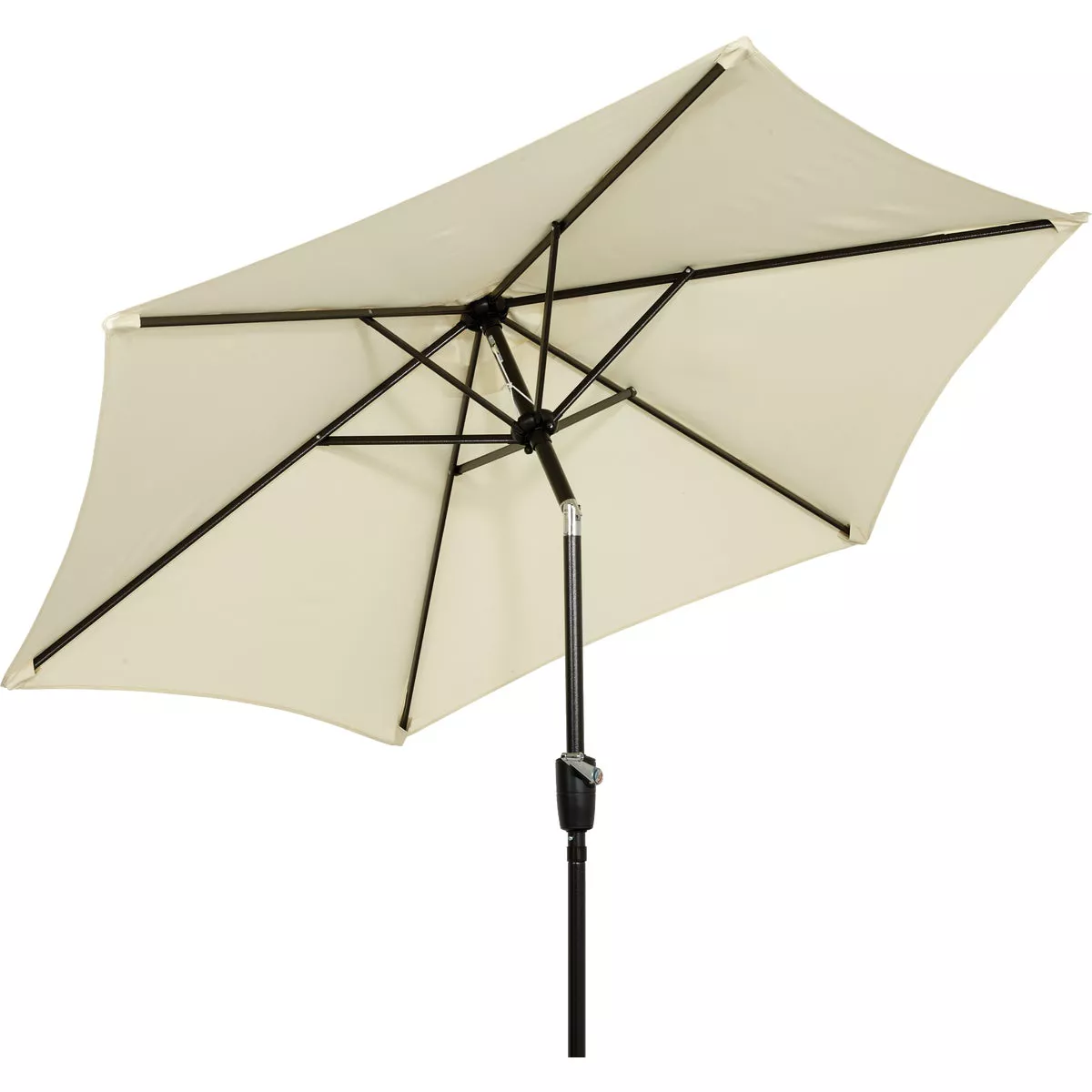 Outdoor Expressions 7.5 Ft. Aluminum Tilt/Crank Cream Patio Umbrella - photo 3