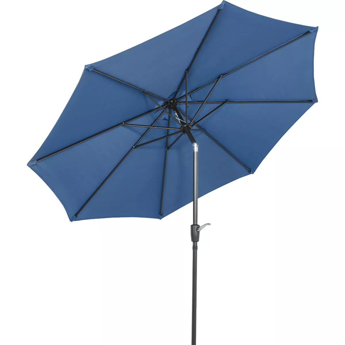 Outdoor Expressions 9 Ft. Aluminum Tilt/Crank Heather Blue Patio Umbrella - photo 3