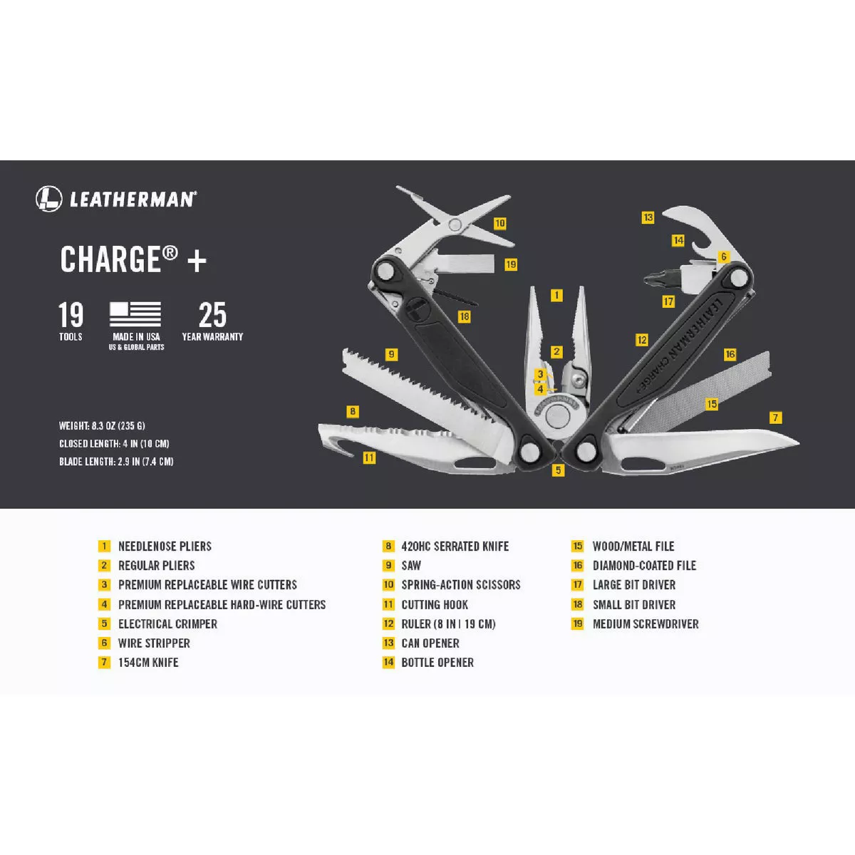 Leatherman Charge ALX 18-In-1 Black Multi-Tool - photo 3