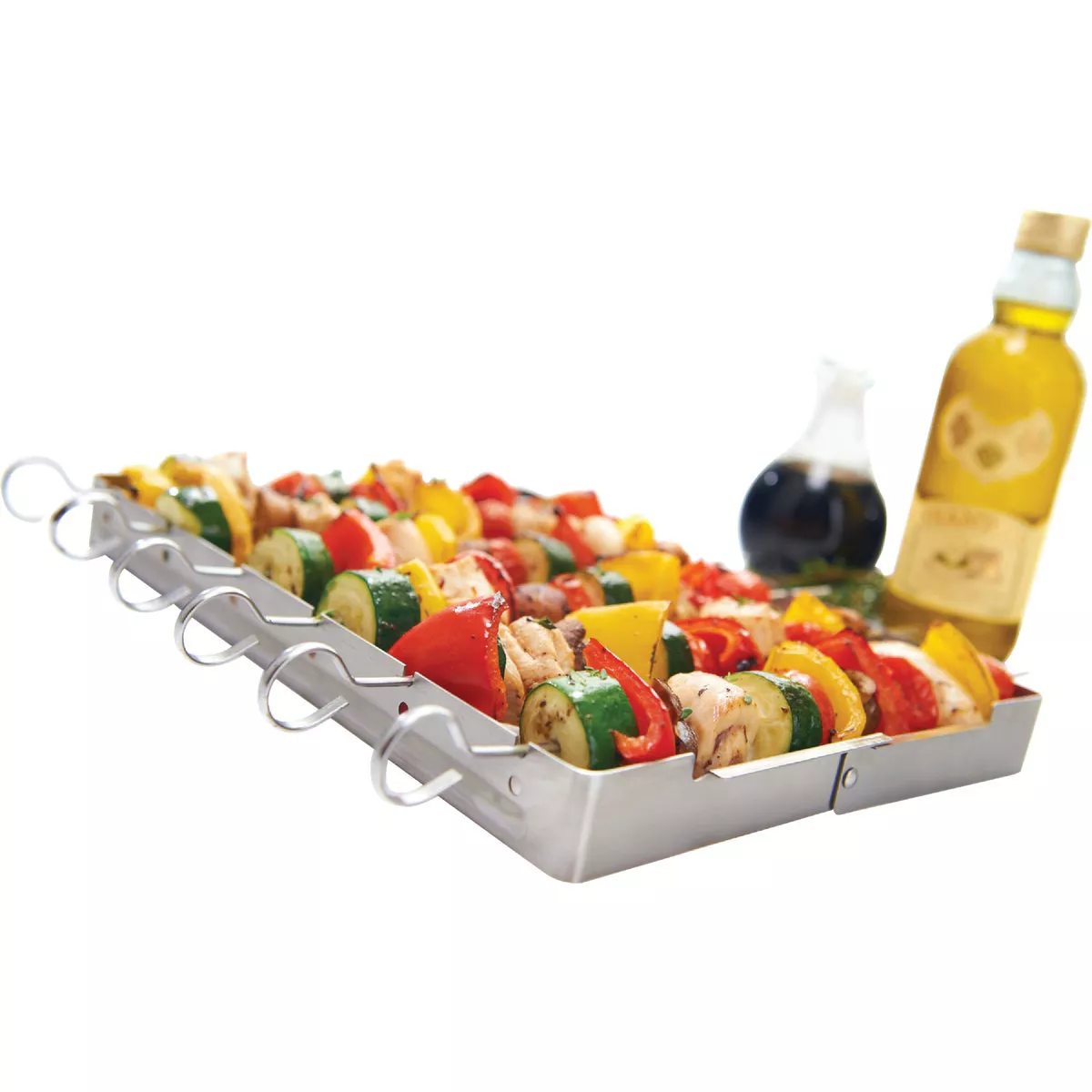 GrillPro Stainless Steel Kebab Grill Rack with Skewers - photo 3