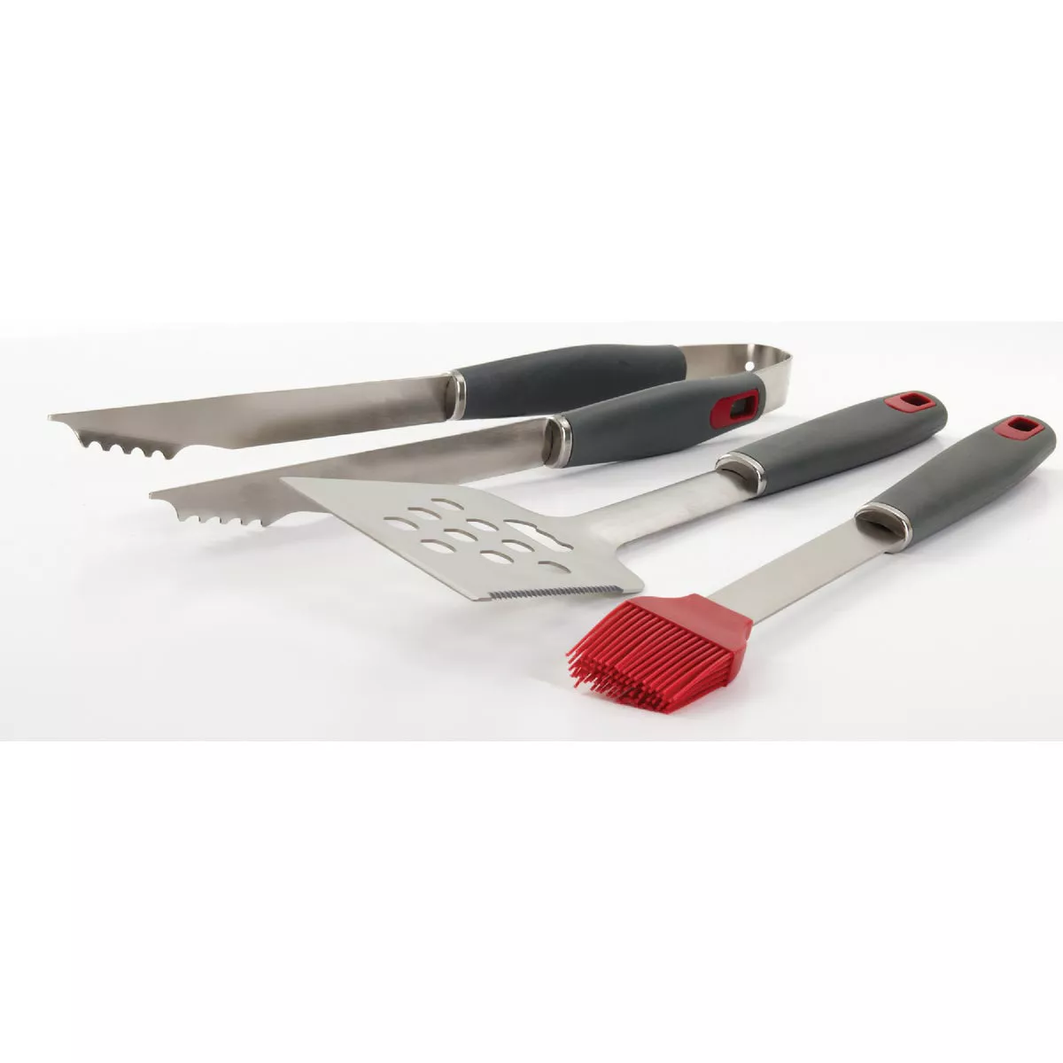 GrillPro Resin Handle Stainless Steel 3-Piece BBQ Tool Set - photo 2