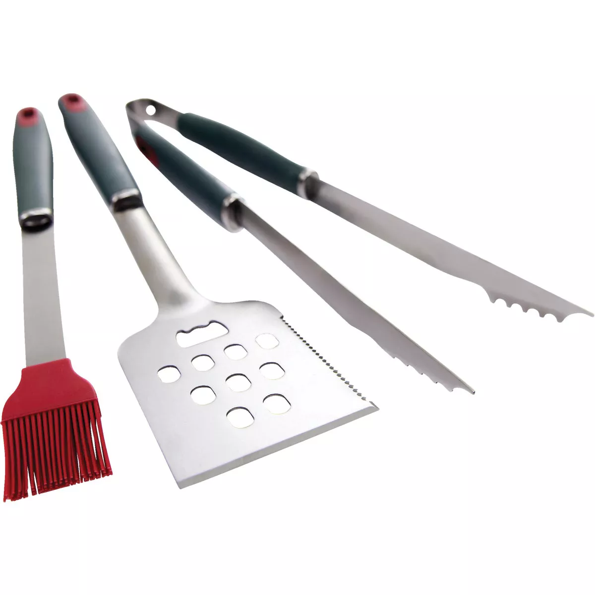 GrillPro Resin Handle Stainless Steel 3-Piece BBQ Tool Set - photo 4