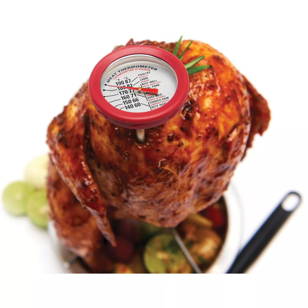 GrillPro Analog 8 In. Stainless Steel Thermometer with Bezel - photo 2