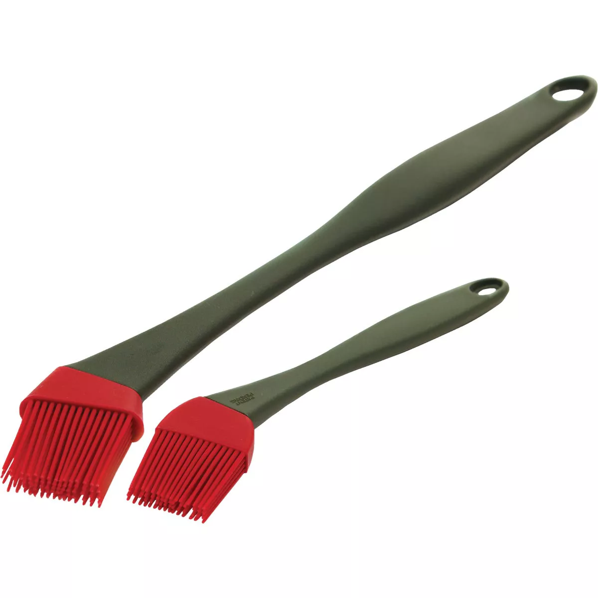 GrillPro Plastic Handle Silicone Bristles Basting Brush (2-Pack)