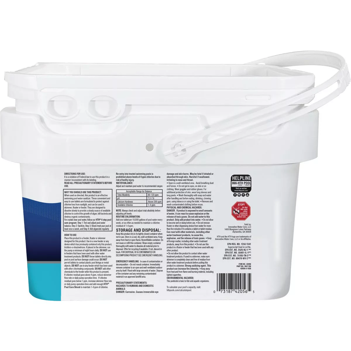 HTH Pool Care 3 In. 8 Lb. Chlorine Tabs Ultra - photo 2