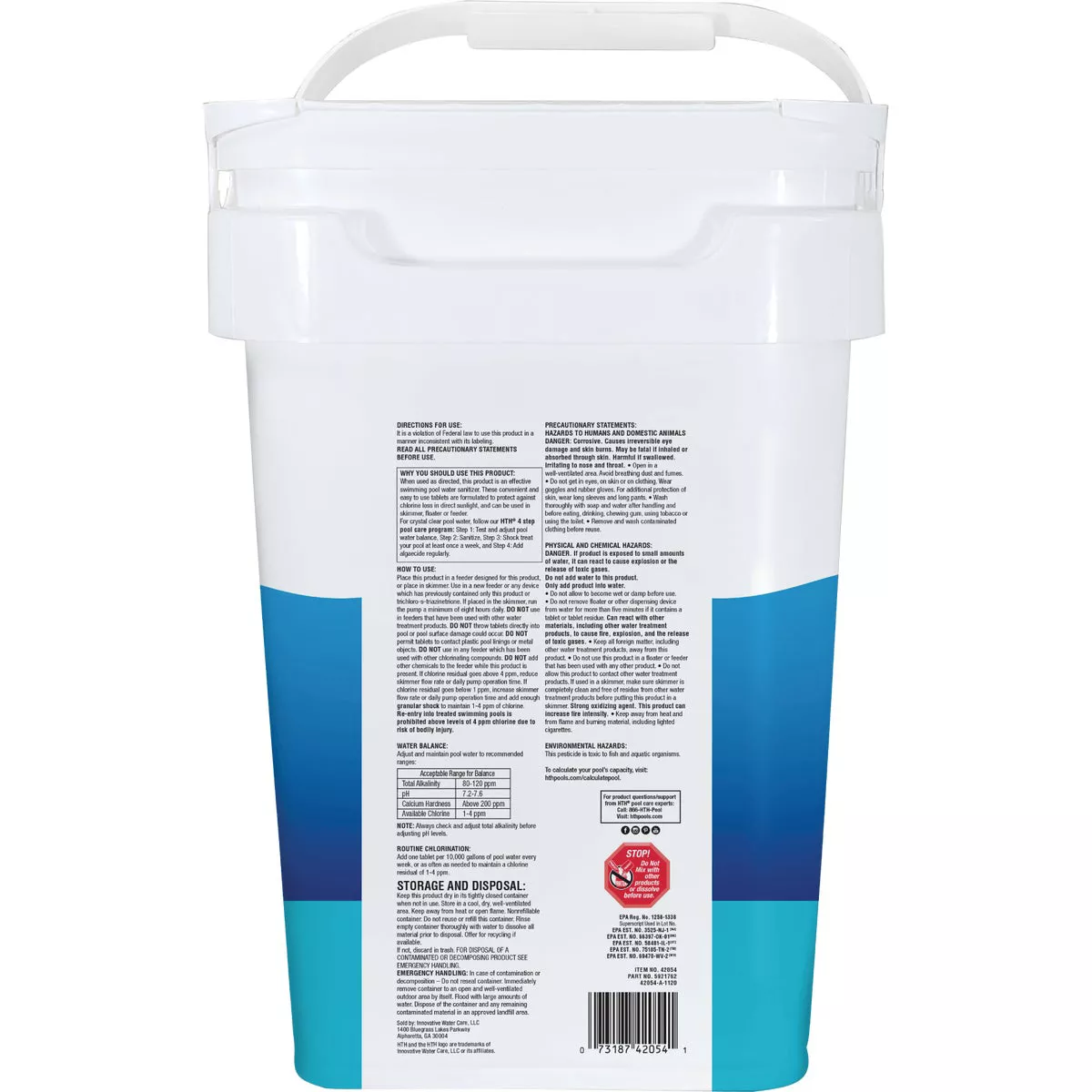 HTH Pool Care 3 In. 15 Lb. Chlorine Tabs Advanced - photo 2