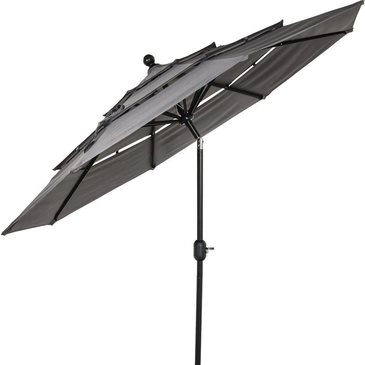corliving 9.5 x 11 ft aluminum offset patio umbrella  COMING SOON!  Get ready for summer with the CorLiving 9.5ft Tilting Offset  Patio Umbrella the perfect upgrade for your backyard, patio, or deck.   Retail: $140  DL Price: $69.99