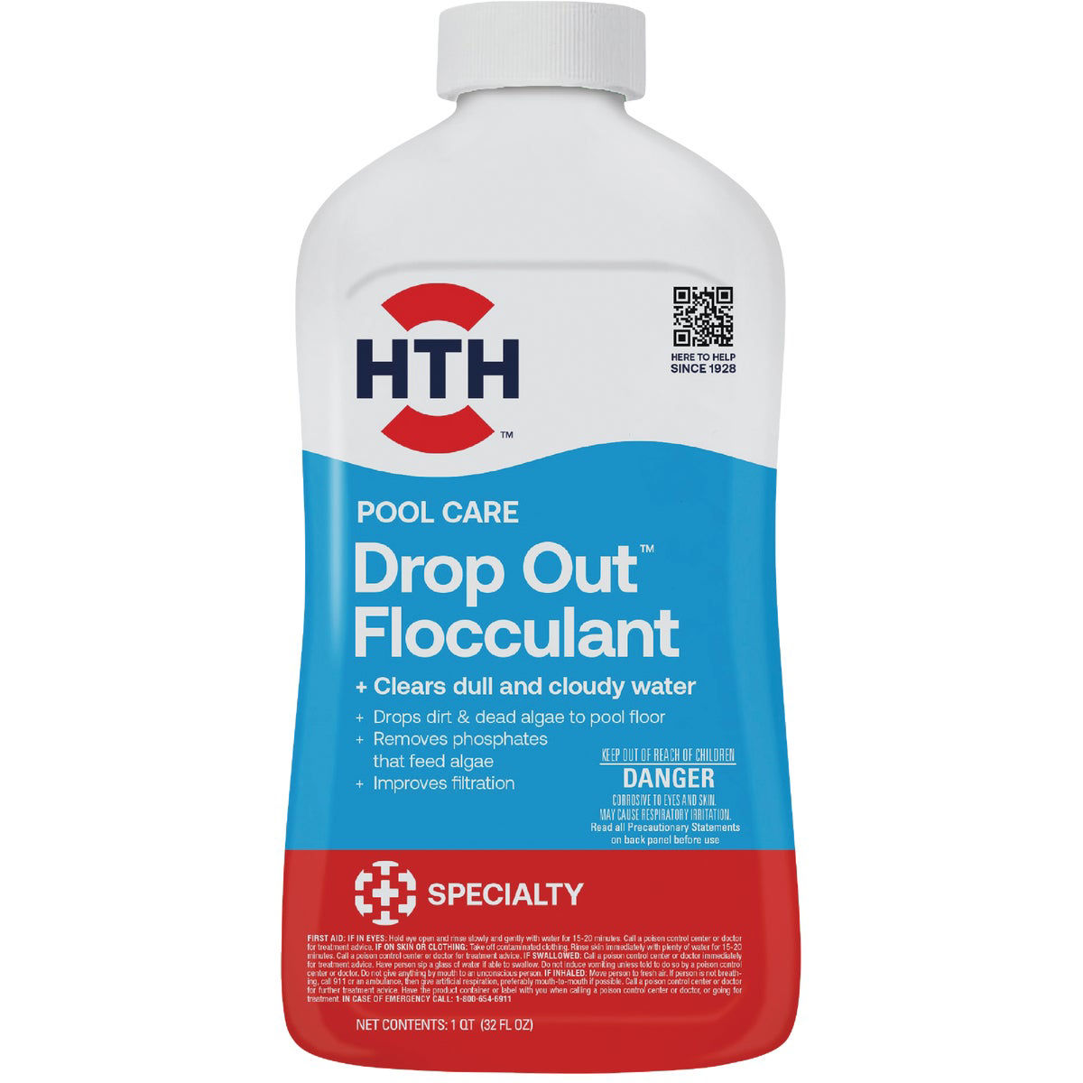 HTH Pool Care Drop Out 1 Qt. Liquid Flocculant Do it Best