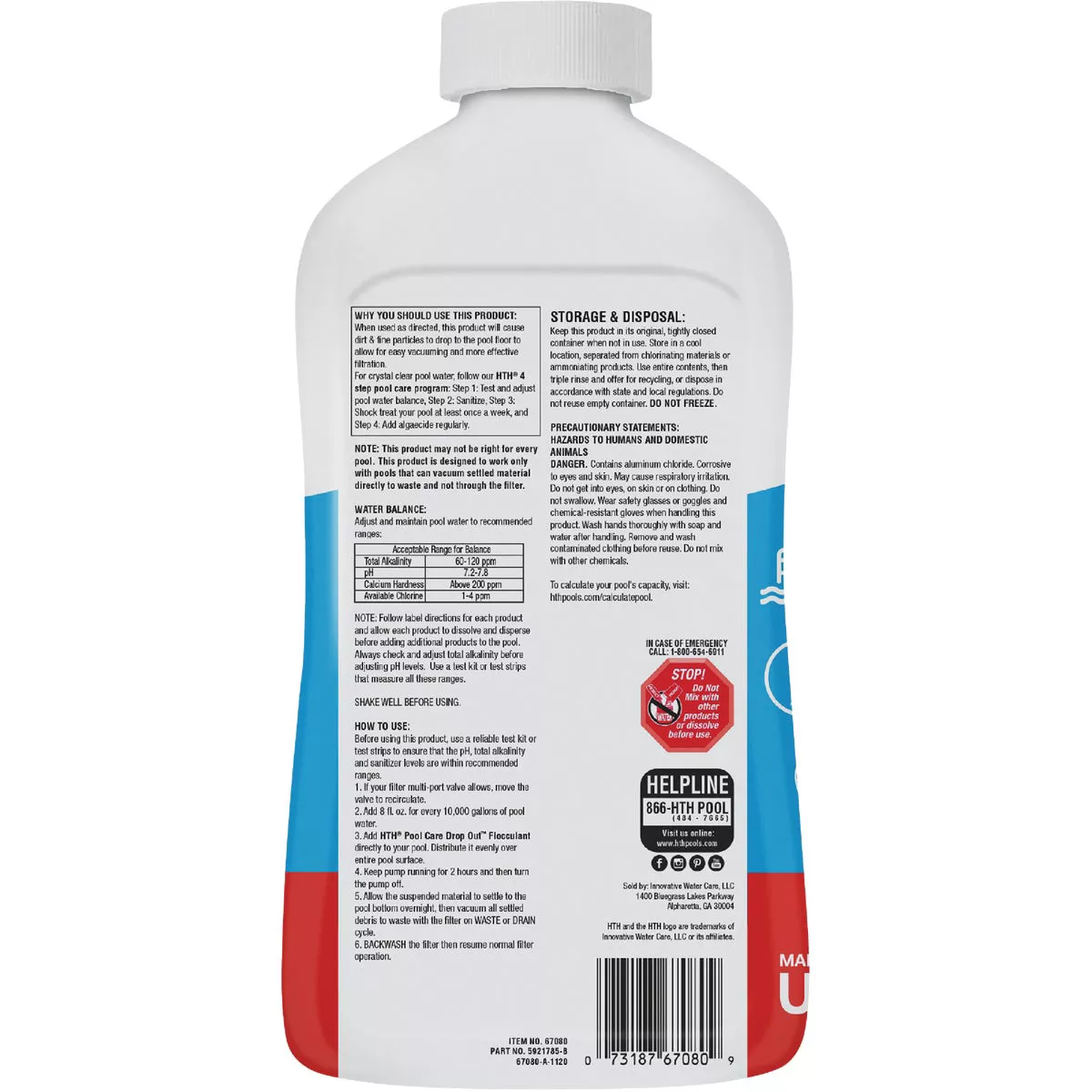 HTH Pool Care Drop Out 1 Qt. Liquid Flocculant - photo 2