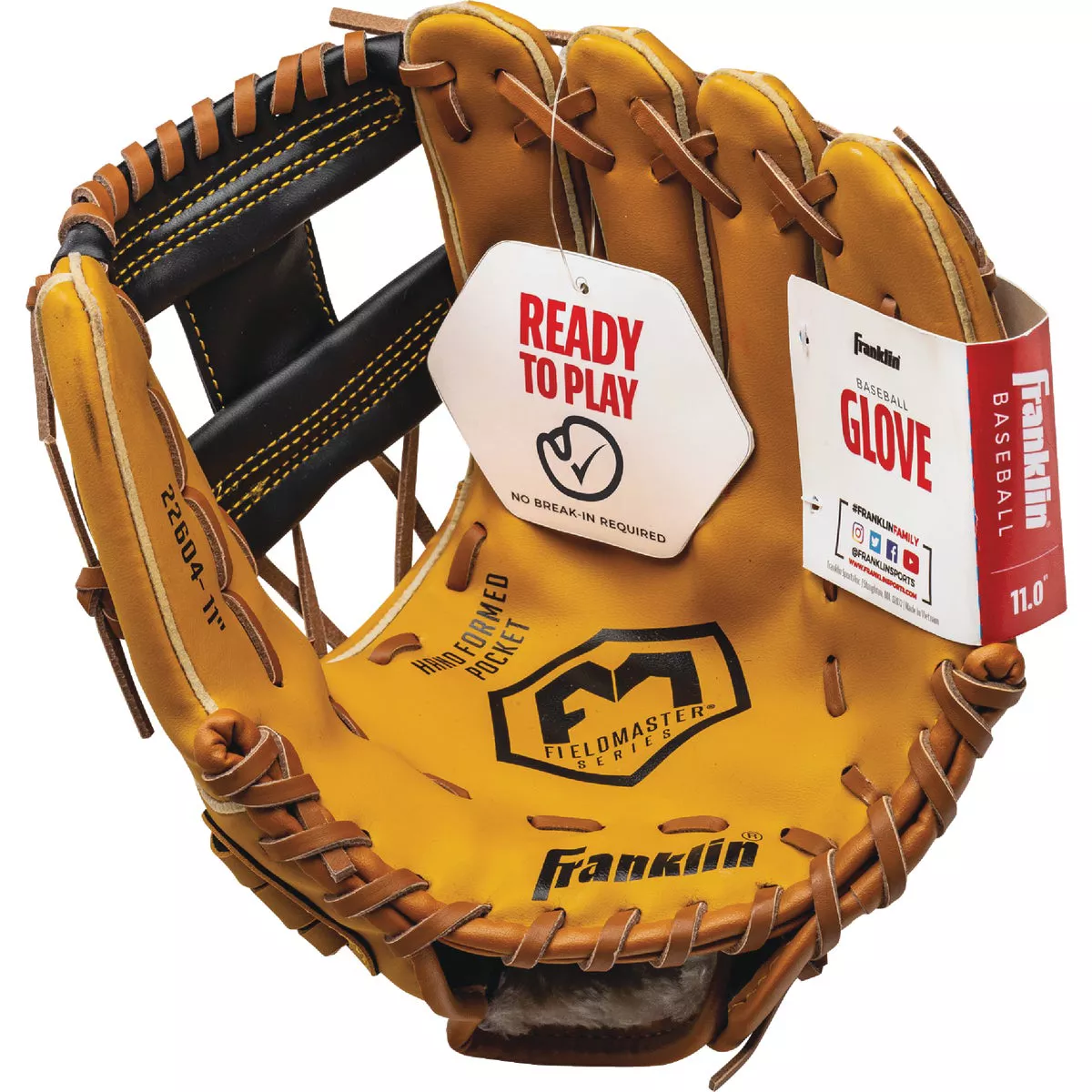 Franklin Field Master Series 11 In. Youth Right-Handed Thrower Baseball Glove