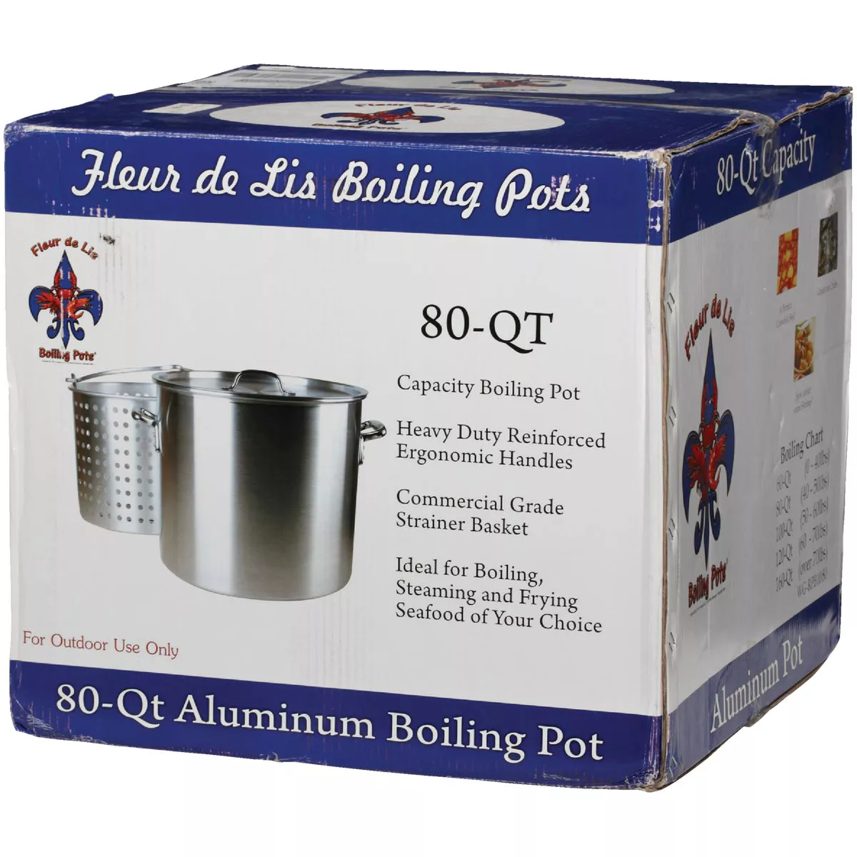 Fleur De Lis 80 Qt. Aluminum Stockpot, with 60 Qt. Strainer Basket - photo 3