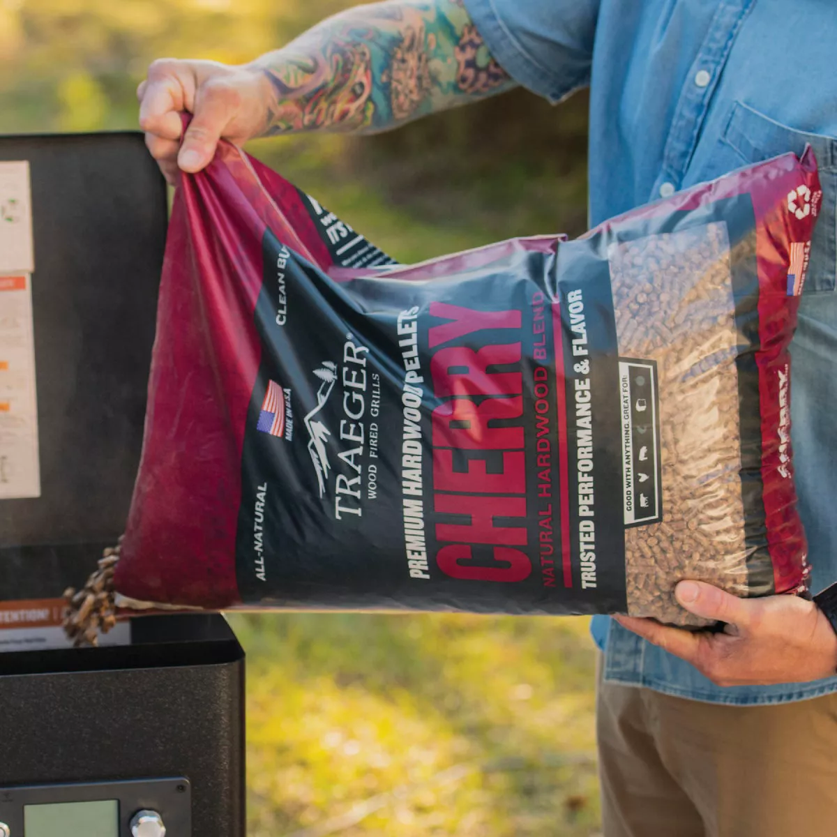 Traeger 20 Lb. Cherry All-Natural Wood Grilling Pellets - photo 4