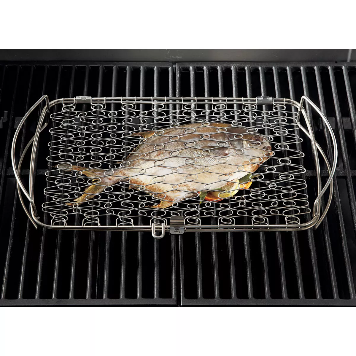 Weber 10 In. W. x 16 In. L. x 2.25 In. D. Large Flexible Wire Fish Grill Basket - photo 8