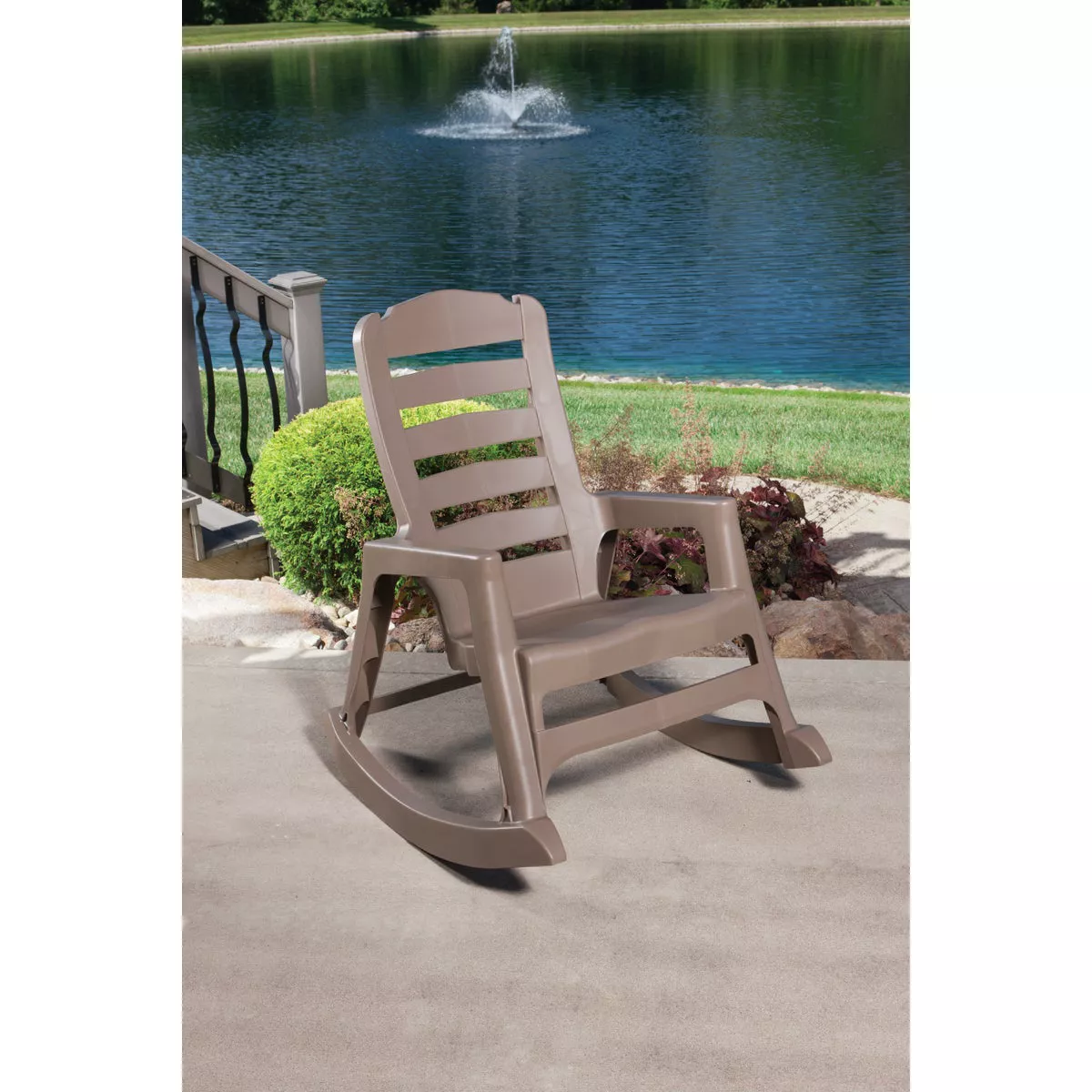 Big Easy Portobello Resin Stackable Rocking Chair | Do it Best