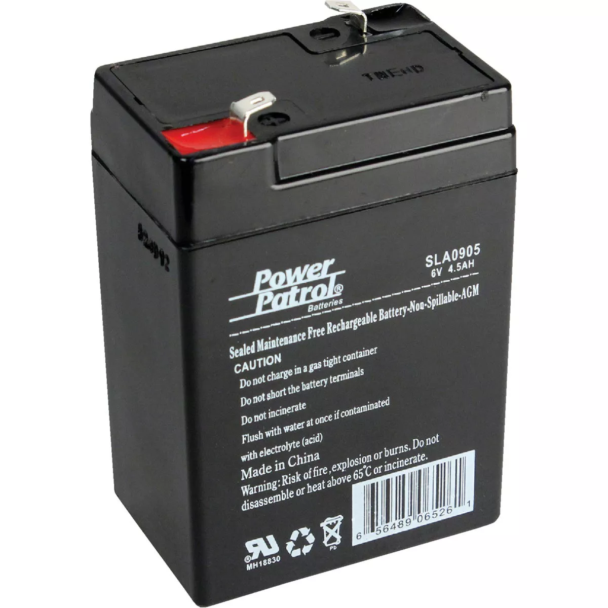 Interstate All Battery Power Patrol 6V 4.5A Rechargeable Security System Battery