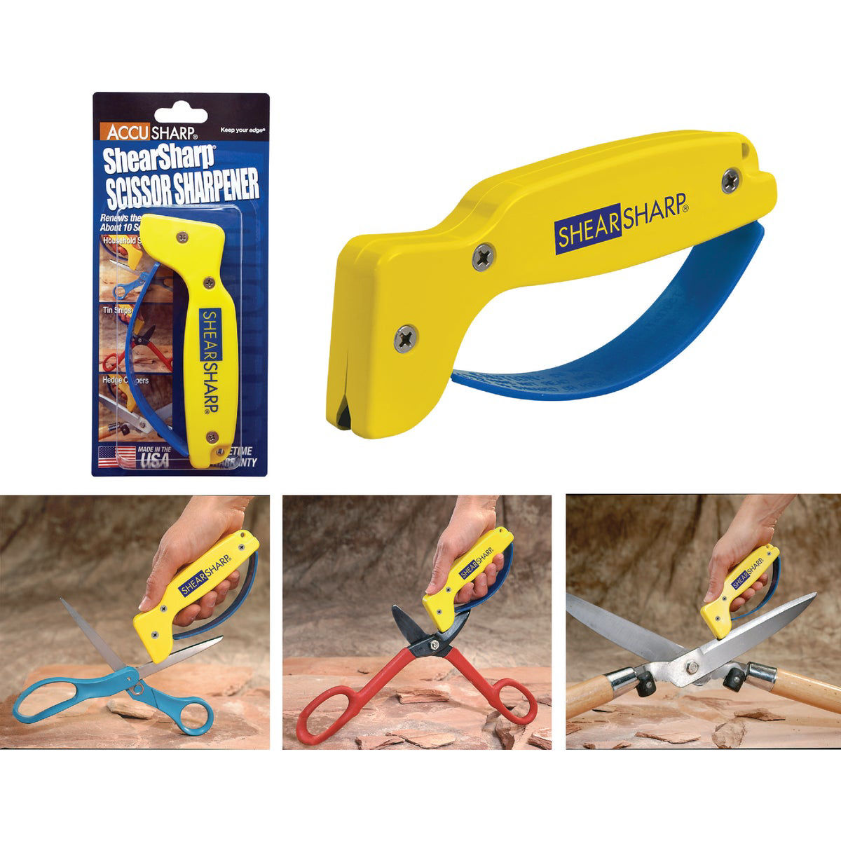AccuSharp ShearSharp Diamond-Honed Tungsten Carbide Blade Scissor ...