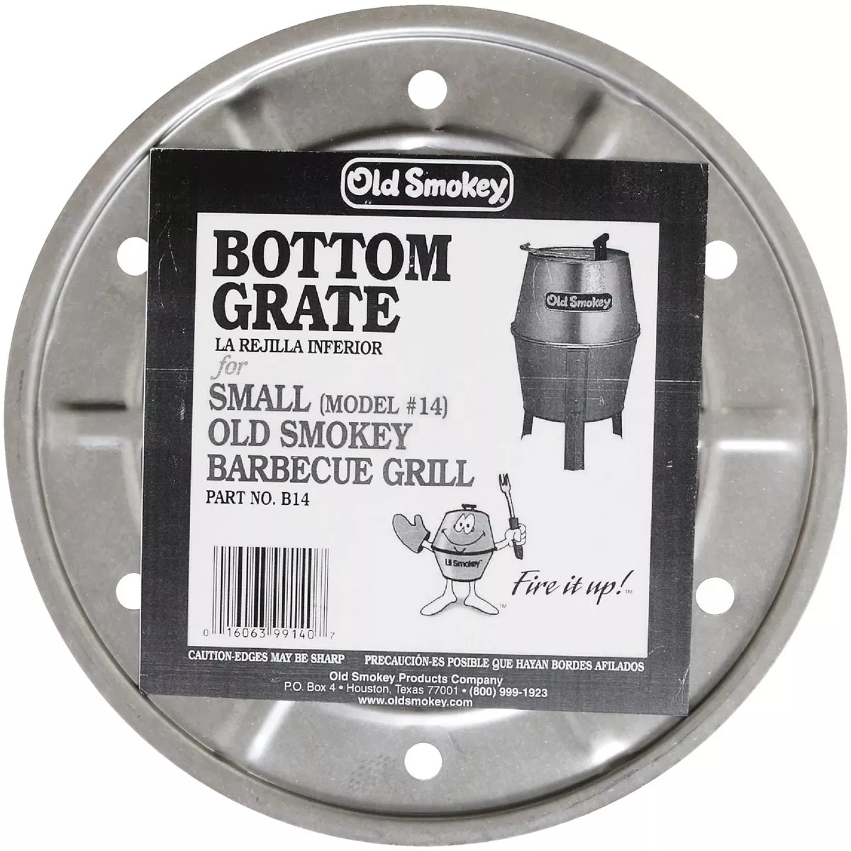 Old Smokey 11.5 In. Dia. Aluminized Steel Bottom Grill Grate - photo 2