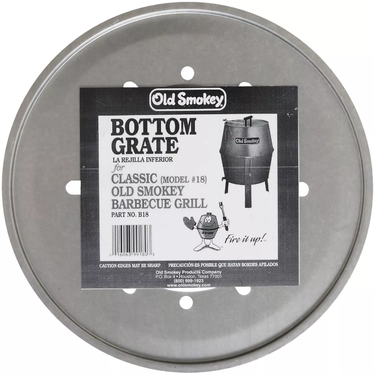 Old Smokey 14.5 In. Dia. Aluminized Steel Bottom Grill Grate - photo 2