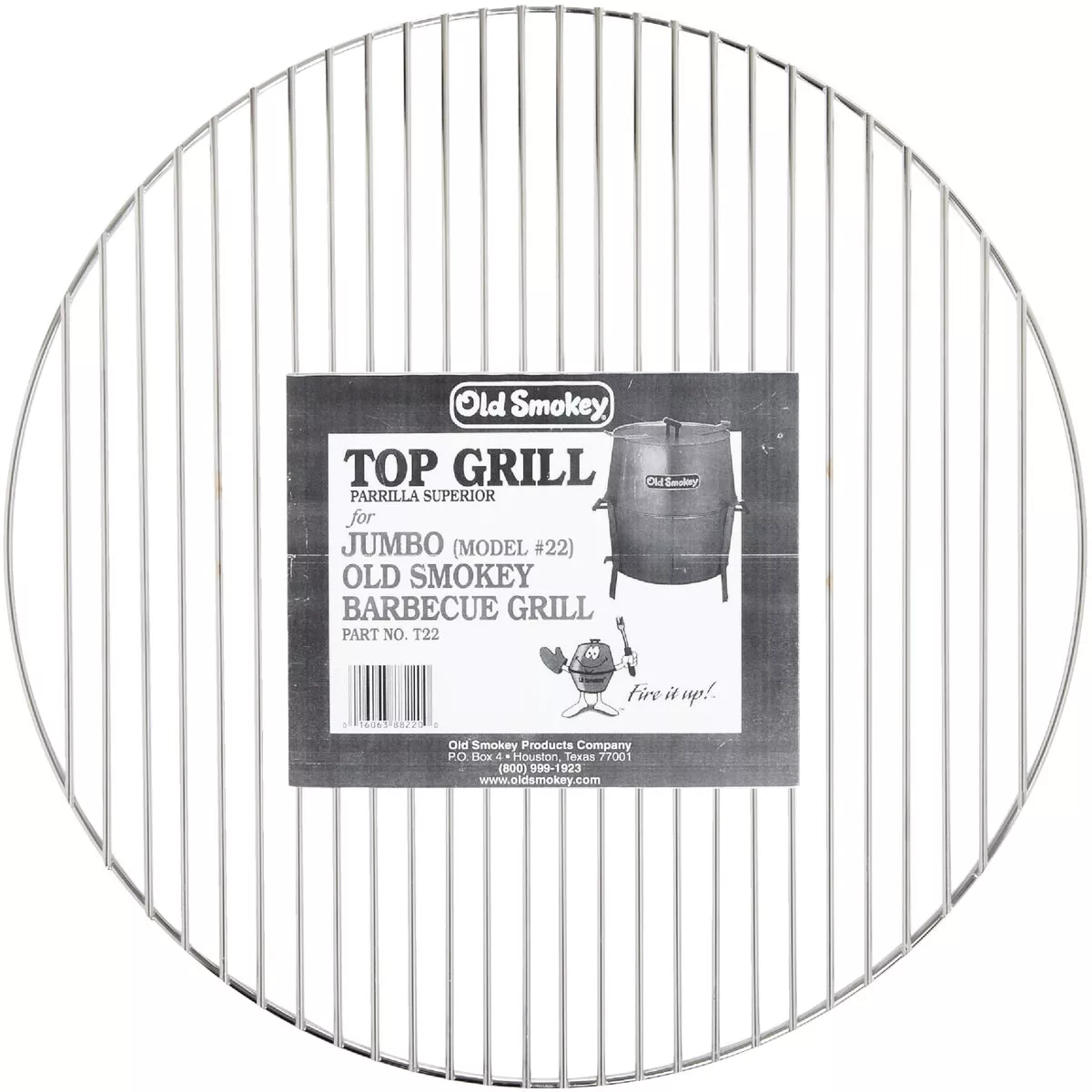 Old Smokey 20.9 In. Aluminized Steel Top Grill Grate - photo 2