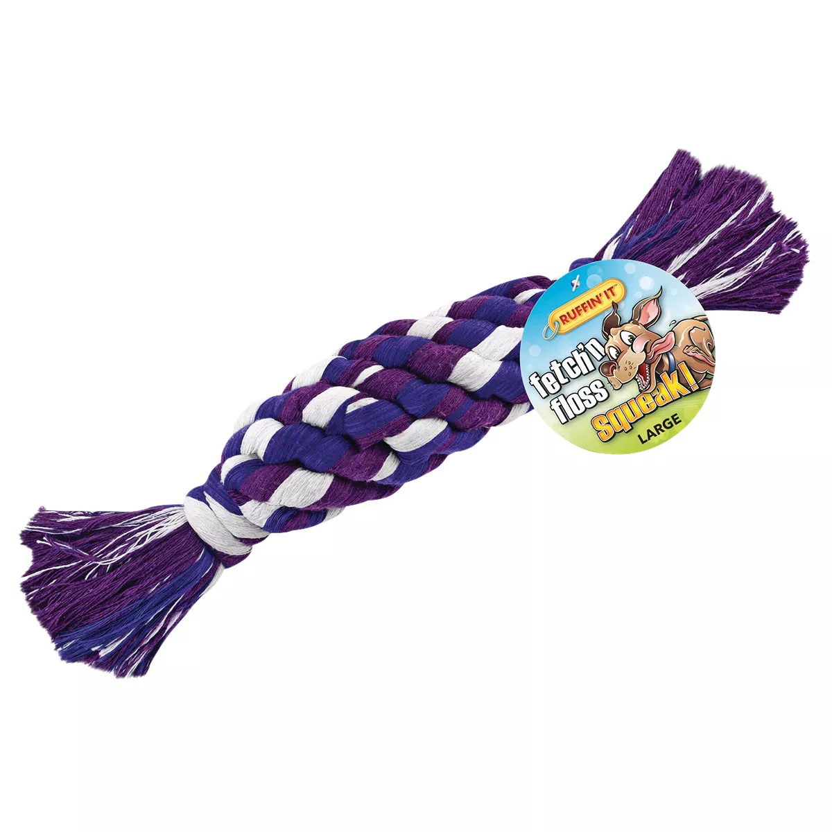 Westminster Pet Ruffin' it Fetch 'N Floss Squeaky Large Dog Toy - photo 3