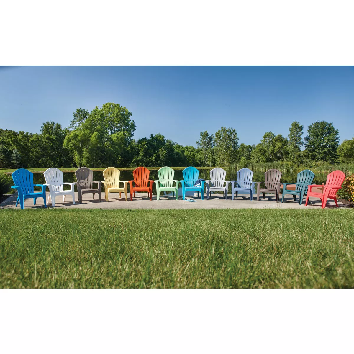 Adams RealComfort Bluestone Resin Adirondack Chair - photo 3